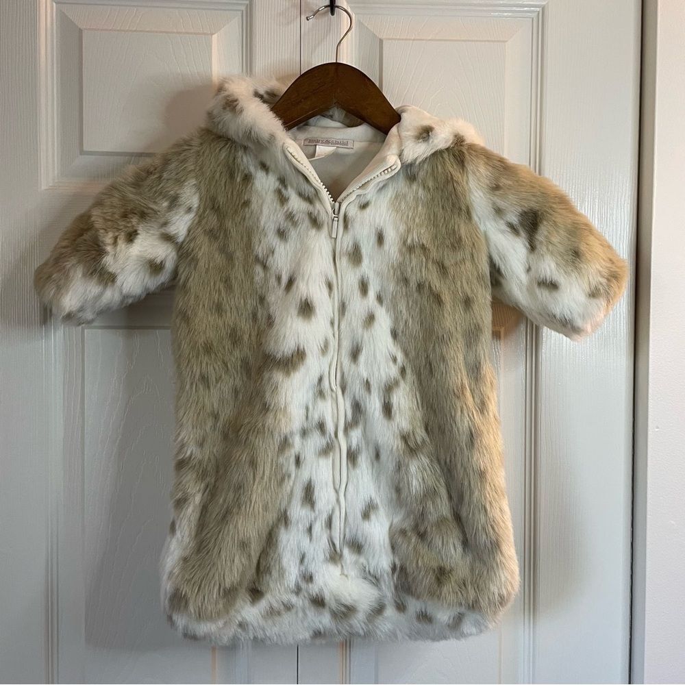 Restoration Hardware Baby and Child Fur Bunting 12m